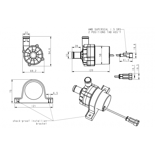 EBP40 Electric Booster Pump - Davies Craig