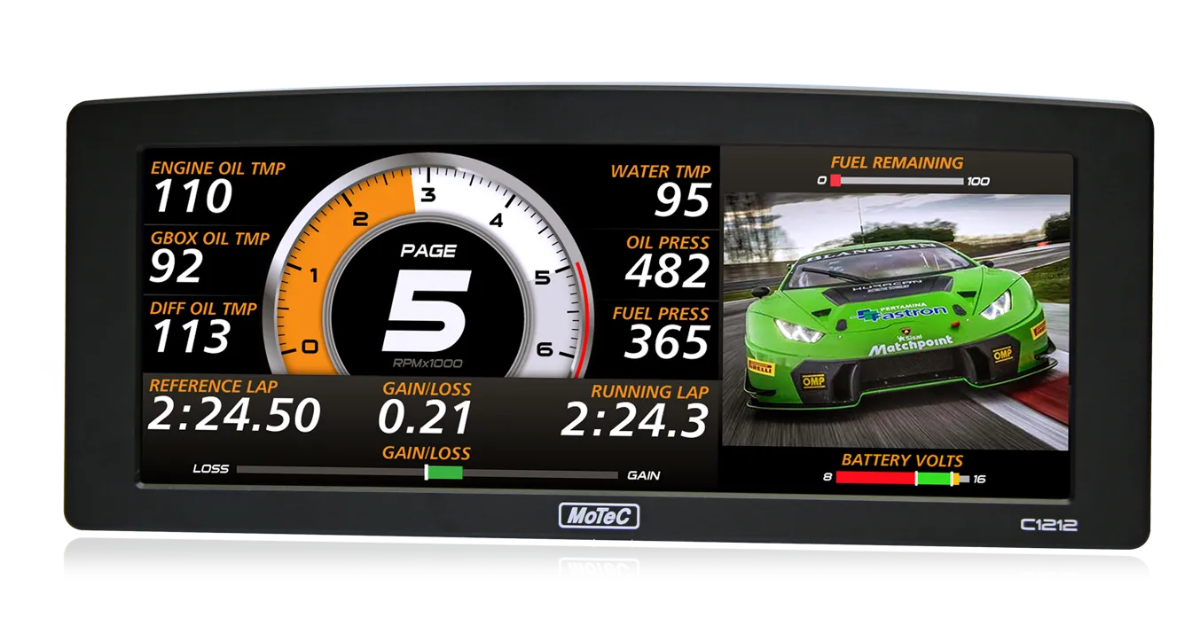 MoTeC C1212 - COLOUR DISPLAY LOGGER (Enabled)
