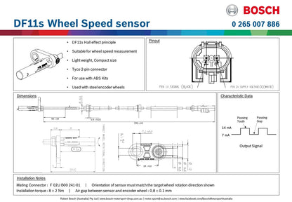 DF11s Wheel Speed sensor