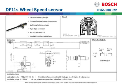 DF11s Radgeschwindigkeitssensor