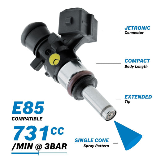 BOSCH 731cc/min EV14 Injector Jetronic connector