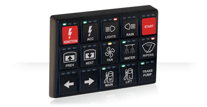 MoTeC 15 BUTTON CAN KEYPAD 3 X 5 HORIZONTAL