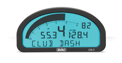 MoTeC CDL3 CLUB DASH LOGGER (Enabled + I/O and Logging Incl)