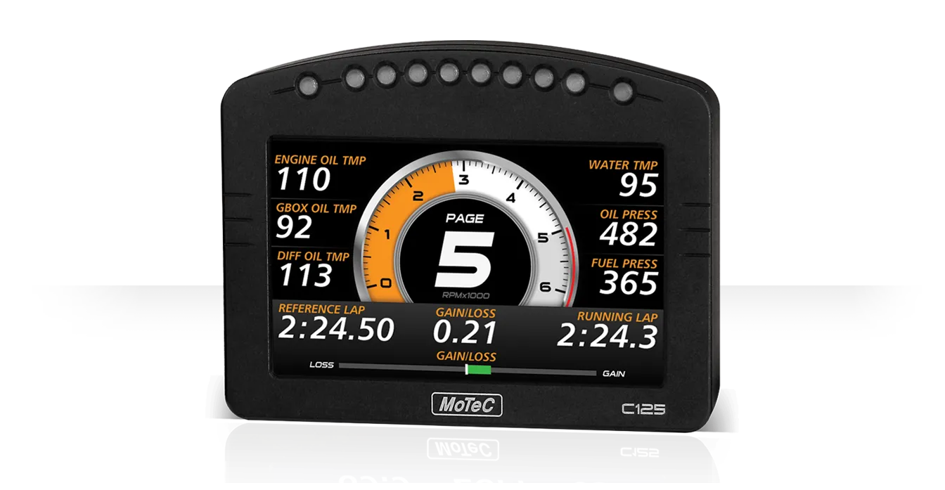 MoTeC C125 - COLOUR DISPLAY LOGGER (Enabled)